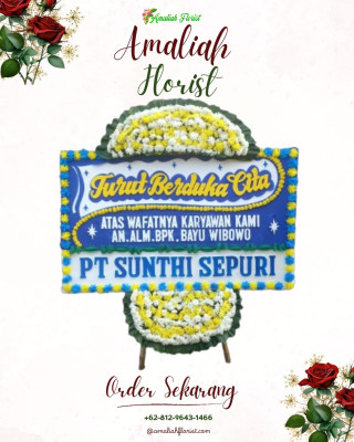 Papan Bunga Duka di Salo